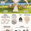 Carpa Gazebo 4.20 x 4.20 eventos jardín - Thumbnail Image 2