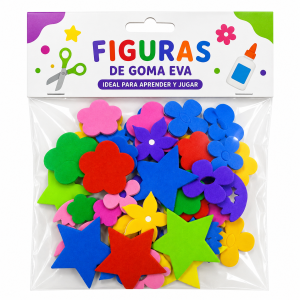 Stickers de flores autoadhesivas goma eva