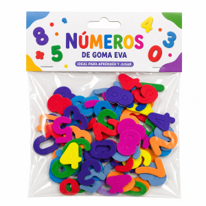 Stickers de números autoadhesivos goma eva