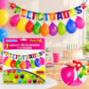Set de Guirnalda Felicidades + 12 Globos - Thumbnail Image 2