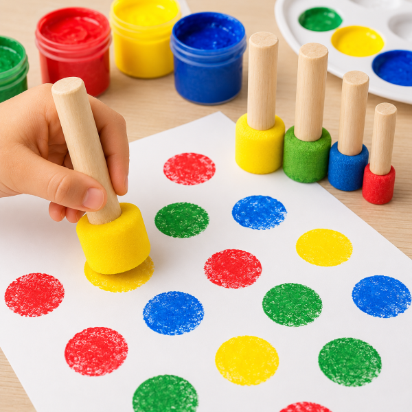Juego de Pinceles en esponja Sellos x 4 pz