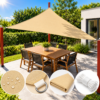 Toldo vela triángulo beige 3x3x3 - Thumbnail Image 1