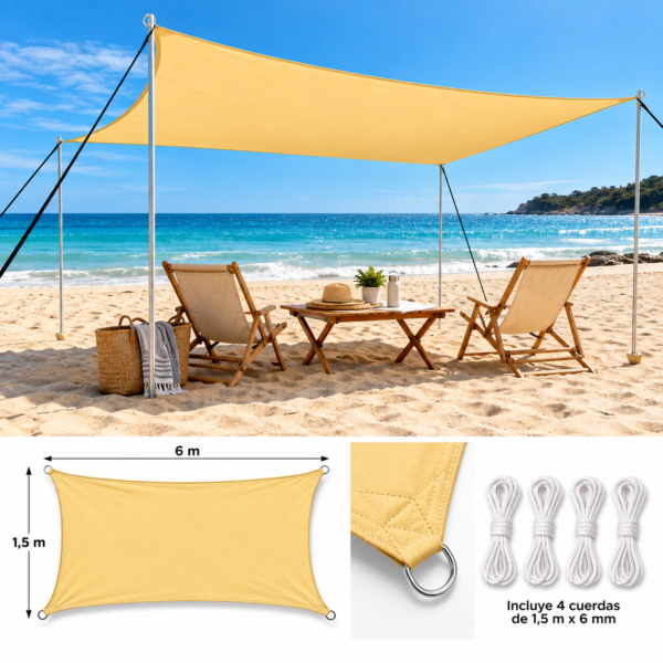 Toldo de lona 3m x 2 m