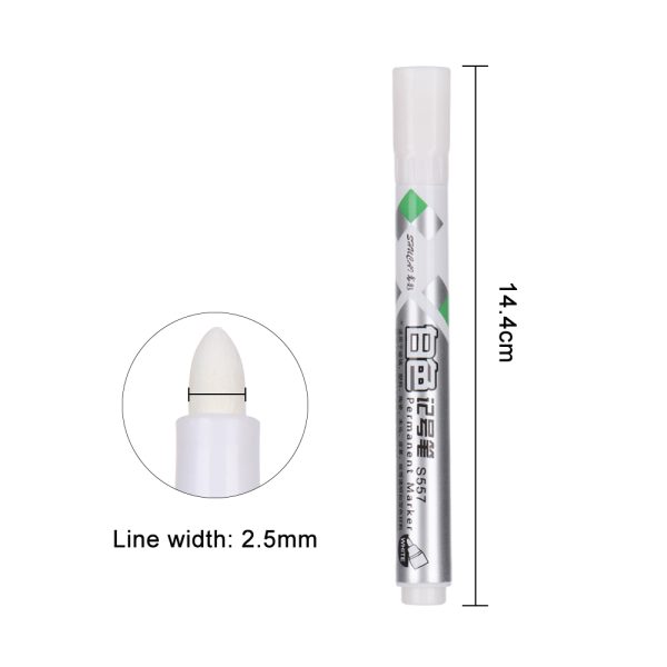 Marcador permanente blanco S557