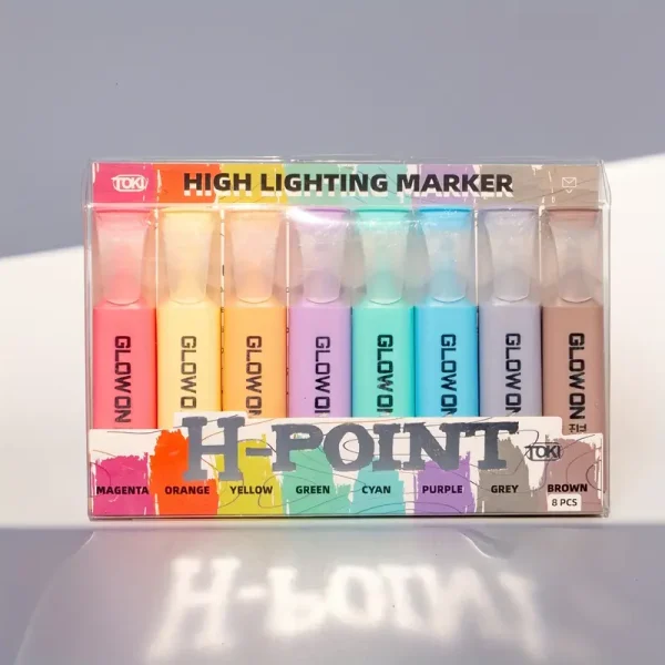 Resaltadores x 8 H-POINT GLOW