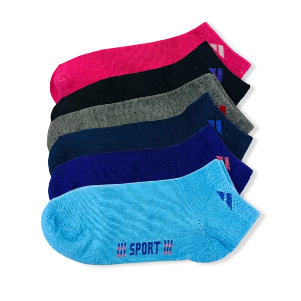 Medias tipo soquete de mujer colores x docena