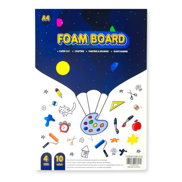Foam A4 4mm 10 colores maquetas