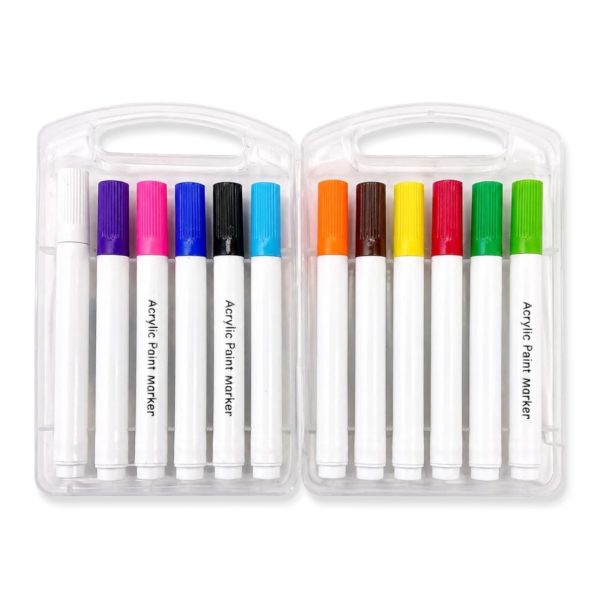 Marcadores Acrílicos x12 Colores HOWAKI