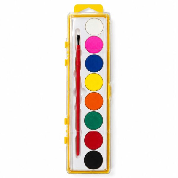 Acuarelas en pastilla x 8 Colores + Pincel