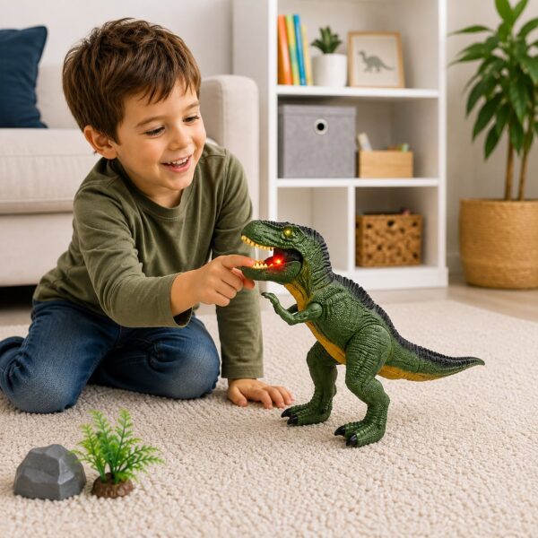 Dinosaurio con movimiento